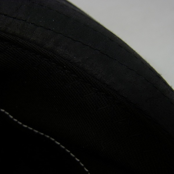 実際に弊社で買取させて頂いたCA4LA/カシラ カウレザー/牛革 中折れ ハット/帽子 ブラックの画像 7枚目