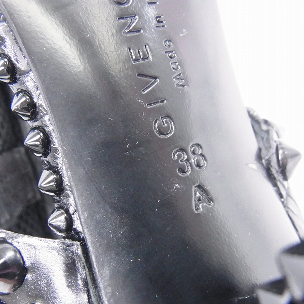 実際に弊社で買取させて頂いたGIVENCHY/ジバンシィ スタッズ  ピンヒールサンダル 38の画像 5枚目