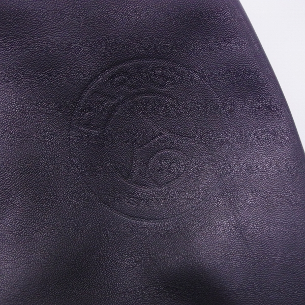 実際に弊社で買取させて頂いたEDIFICE/エディフィス PARIS SAINT-GERMAIN シープスキン ダブルライダース/Sの画像 7枚目
