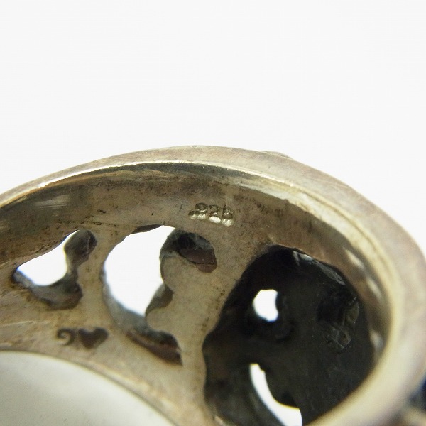 実際に弊社で買取させて頂いたA&G/エーアンドジー スカルオンクロスリング/18.5-19号の画像 6枚目