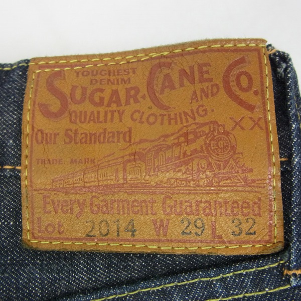 実際に弊社で買取させて頂いたSUGAR CANE/シュガーケーン ストレート デニムパンツ SC42014/W29L32の画像 8枚目