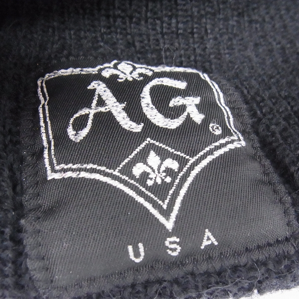 実際に弊社で買取させて頂いたA&G/エーアンドジー クロスボタンコンチョ ニットキャップの画像 4枚目