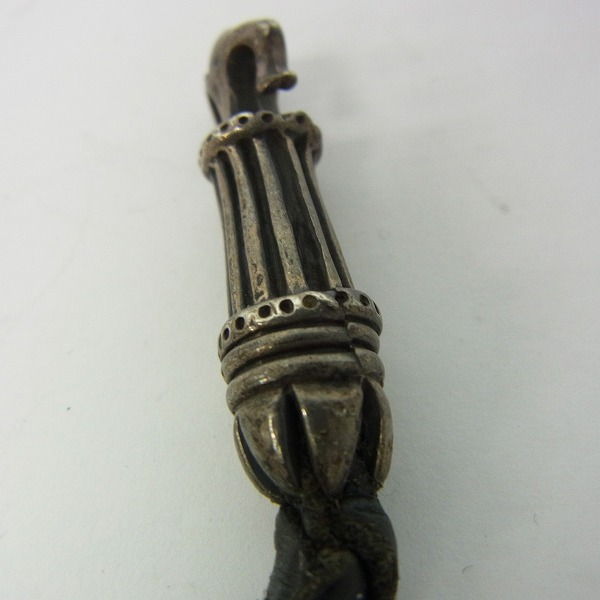 実際に弊社で買取させて頂いたA&G/エーアンドジー クロステイル レザーネックレス/チョーカー ローラーリンクの画像 5枚目