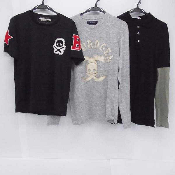 実際に弊社で買取させて頂いたHYDROGEN/ハイドロゲン ロングTシャツ/メッシュシャツ/ポロシャツ M/L 3点セット