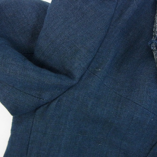 実際に弊社で買取させて頂いたjunhashimoto/ジュンハシモト カットアウトデザイン イージーテーラードジャケット ネイビー/3の画像 4枚目