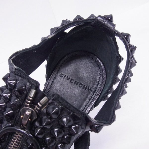 実際に弊社で買取させて頂いたGIVENCHY/ジバンシィ スタッズ  ピンヒールサンダル 38の画像 4枚目