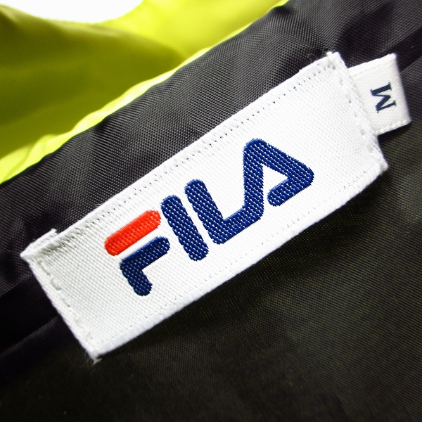実際に弊社で買取させて頂いたFILA/フィラ ジップアップ ナイロンブルゾン イエロー/Mの画像 2枚目