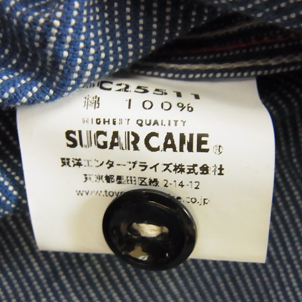 実際に弊社で買取させて頂いたSUGAR CANE/シュガーケーン デニム ワークシャツ/Mの画像 3枚目