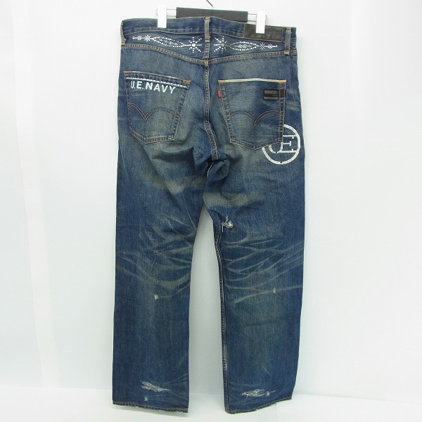 実際に弊社で買取させて頂いたLEVI'S×uniform experiment×fenom/リーバイス×ユニフォームエクスペリエンス×フェノム デニムパンツ S0505-0001/XLの画像 1枚目