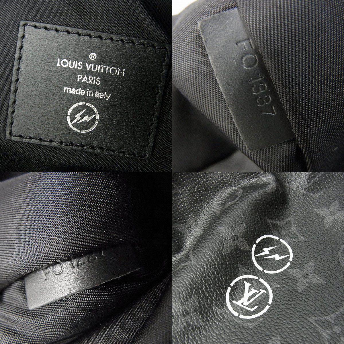 実際に弊社で買取させて頂いたLOUIS VUITTON×FRAGMENT DESIGN/ルイヴィトン×ラグメントデザイン 2017 モノグラムエクリプスカバートート M43417の画像 8枚目