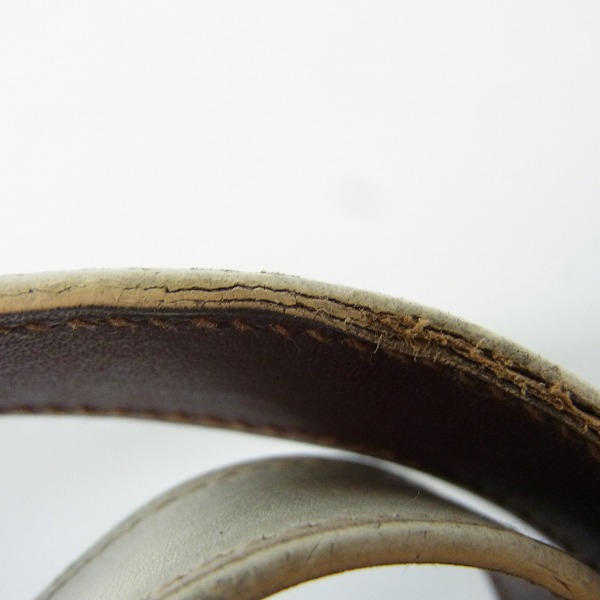 実際に弊社で買取させて頂いたGIVENCHY/ジバンシー Obsedia 2トーン 3連レザーブレスレットの画像 5枚目