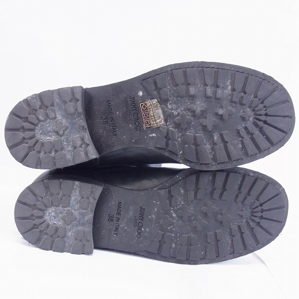 実際に弊社で買取させて頂いたJIMMY CHOO/ジミーチュウ レザーロング ブーツ 247YULE 38の画像 2枚目