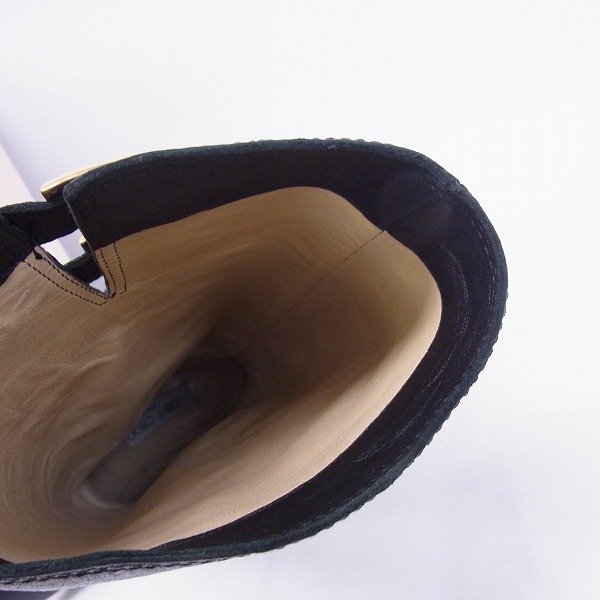 実際に弊社で買取させて頂いたJIMMY CHOO/ジミーチュウ レザーロング ブーツ 247YULE 38の画像 4枚目