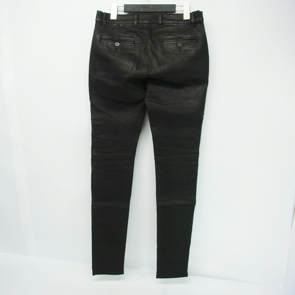 実際に弊社で買取させて頂いたBALMAIN/バルマン 16AW コーティング加工バイカーデニムパンツ W6HD528C807/27の画像 1枚目