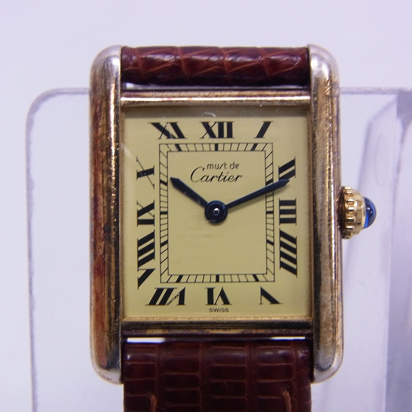 実際に弊社で買取させて頂いたCartier/カルティエ マストタンク ヴェルメイユ MUST TANK VERMEIL/5057001【動作未確認】