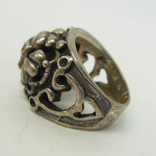 実際に弊社で買取させて頂いたA&G/エーアンドジー スカルオンクロスリング/18.5-19号の画像 2枚目