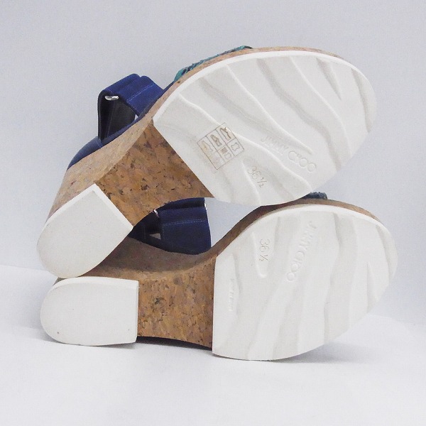 実際に弊社で買取させて頂いたJIMMY CHOO/ジミーチュウ ウェッジソール サンダル /36.5の画像 2枚目