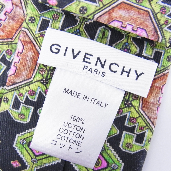 実際に弊社で買取させて頂いたGIVENCHY/ジバンシー 総柄 コットン ネクタイの画像 4枚目