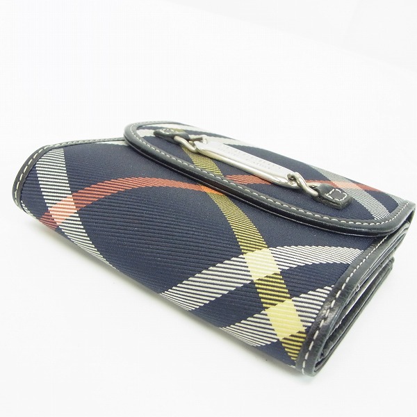 実際に弊社で買取させて頂いたBURBERRY BLUE LABEL/バーバリー ブルーレーベル  がま口折り 財布の画像 2枚目