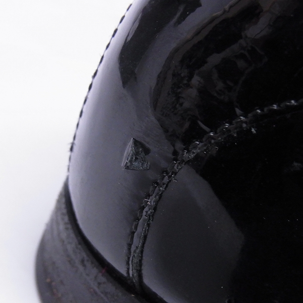 実際に弊社で買取させて頂いたJIMMY CHOO/ジミーチュウ エナメル切替 レースアップシューズ/41の画像 6枚目