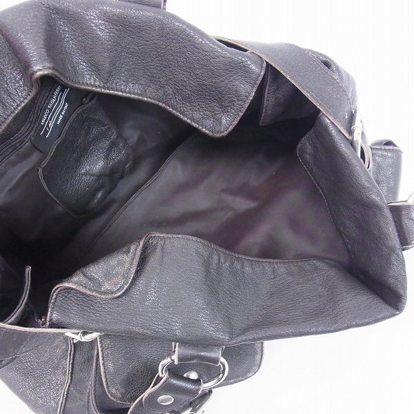 実際に弊社で買取させて頂いたMARCO TAGLIAFERRI/マルコタリアフェリ vera pelle レザー トートバッグの画像 3枚目