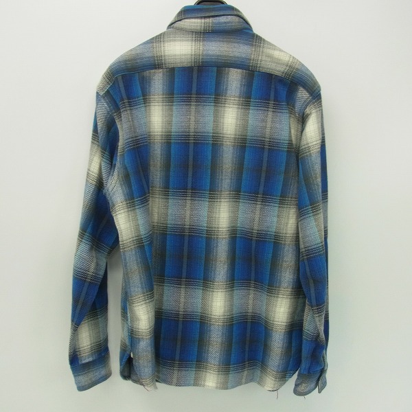 実際に弊社で買取させて頂いたSUGAR CANE/シュガーケーン チェック柄 ウール ワークシャツ/Mの画像 1枚目