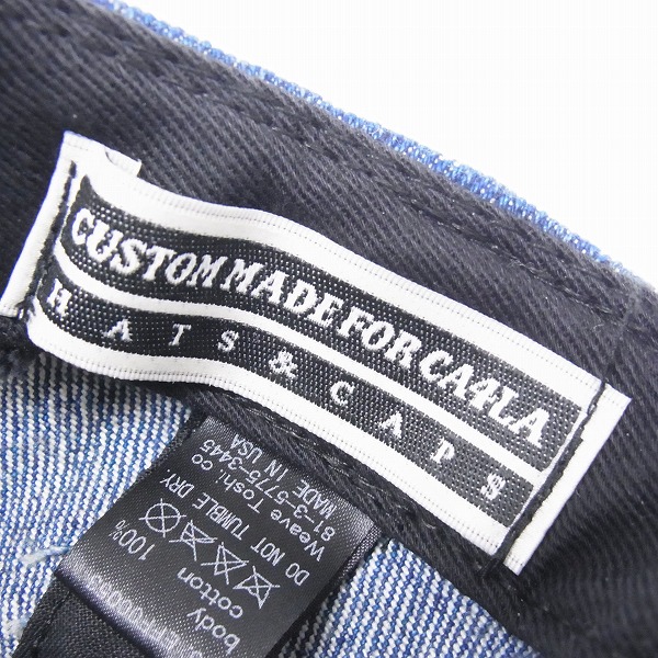 実際に弊社で買取させて頂いたCUSTOM MADE FOR CA4LA/カシラ デニム キャップの画像 5枚目