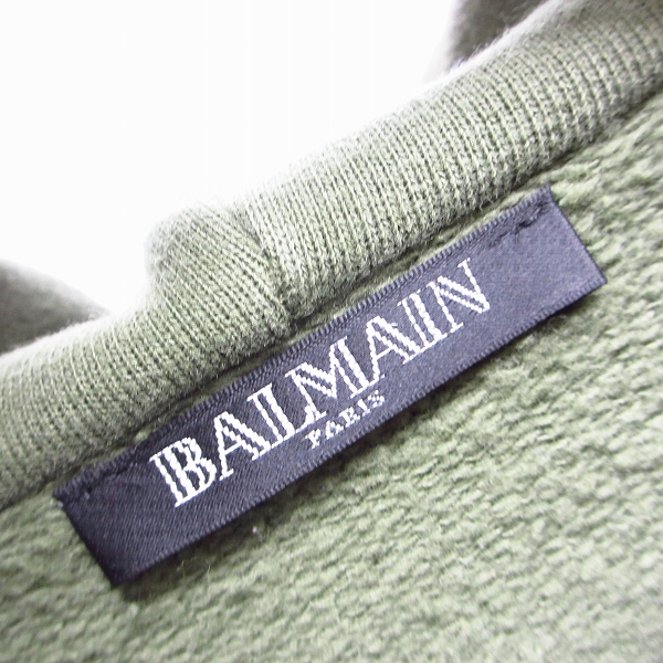 実際に弊社で買取させて頂いたBALMAIN/バルマン 14aw サイドジップパーカー  W4HJ643C619/Sの画像 2枚目