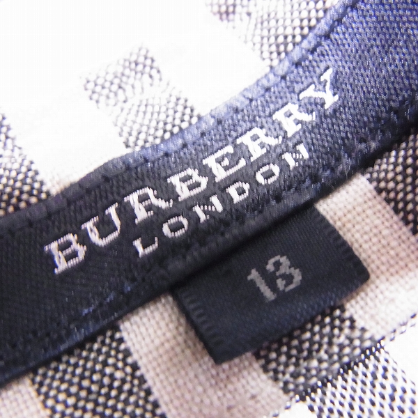 実際に弊社で買取させて頂いたBURBERRY LONDON/バーバリーロンドン チェック柄 ハーフスリーブ/半袖 シャツ Size：13の画像 2枚目