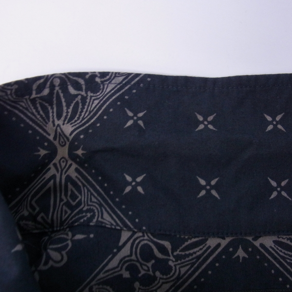 実際に弊社で買取させて頂いたBack Channel/バックチャンネル ハーフスリーブ ワークシャツ/M 総柄 シャツ/L 2点セットの画像 3枚目