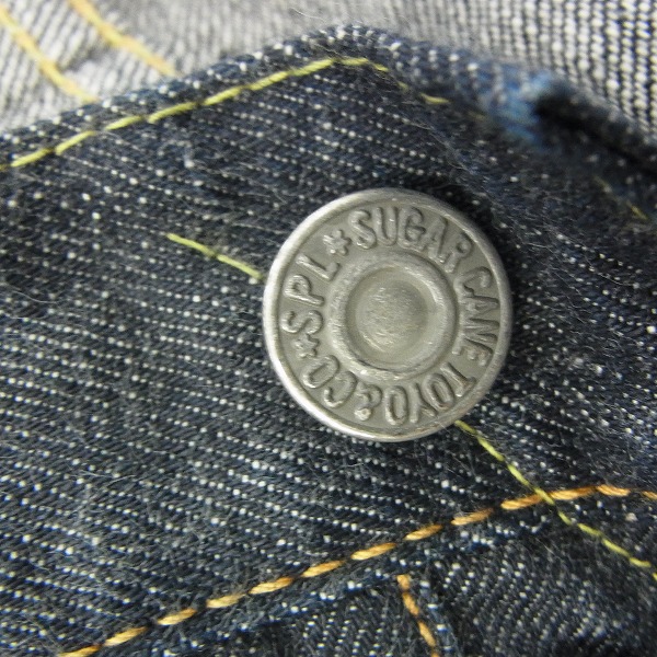 実際に弊社で買取させて頂いたSUGAR CANE/シュガーケーン ストレート デニムパンツ SC42014/W29L32の画像 5枚目