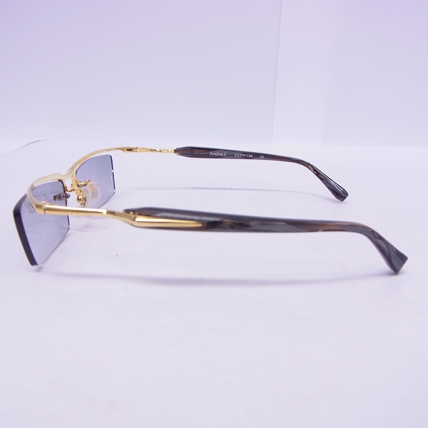 実際に弊社で買取させて頂いたLESS THAN HUMAN/レスザン Andrei.C カラーレンズ 度入り/眼鏡/メガネフレーム スクエア型 の画像 2枚目