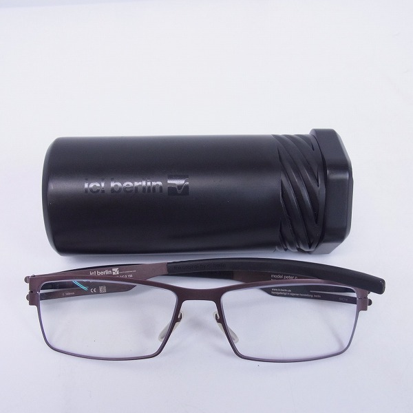 実際に弊社で買取させて頂いたic!berlin/アイシーベルリン peter c/ピーターシー 度入り/眼鏡/メガネフレームの画像 8枚目
