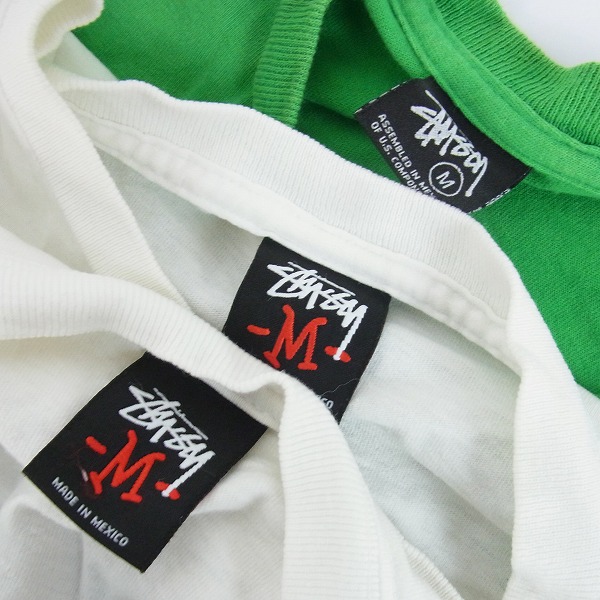 実際に弊社で買取させて頂いたSTUSSY/ステューシー Fragment Designコラボ チャリティ/ワールドツアー等 Tシャツ/M/3点セットの画像 2枚目