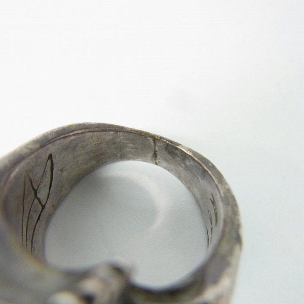 実際に弊社で買取させて頂いたCRAZY PIG/クレイジーピッグ ラージエビルスカルリング/EVIL SKULL/18号の画像 6枚目