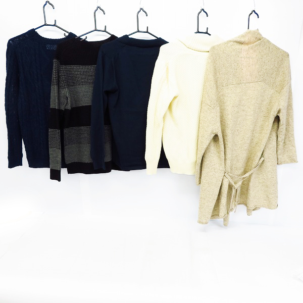 実際に弊社で買取させて頂いたEDIFICE/エディフィス nanouniverse/ナノユニバース ABAHOUSE/アバハウス JOURNALSTANDARD ニット M/L 5点セットの画像 1枚目