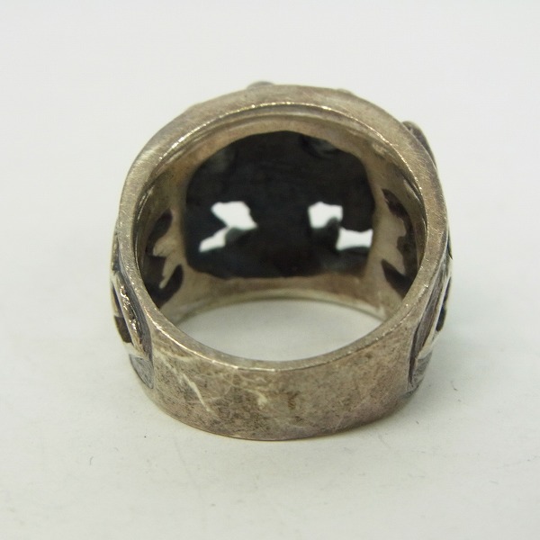 実際に弊社で買取させて頂いたA&G/エーアンドジー スカルオンクロスリング/18.5-19号の画像 3枚目