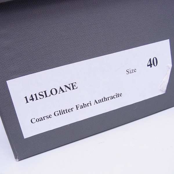 実際に弊社で買取させて頂いたJIMMY CHOO/ジミーチュウ ラメレザー スリッポン ブラック/40の画像 9枚目