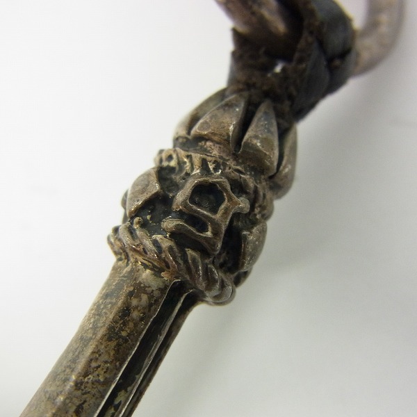 実際に弊社で買取させて頂いたA&G/エーアンドジー クロステイル レザーネックレス/チョーカー ローラーリンクの画像 3枚目