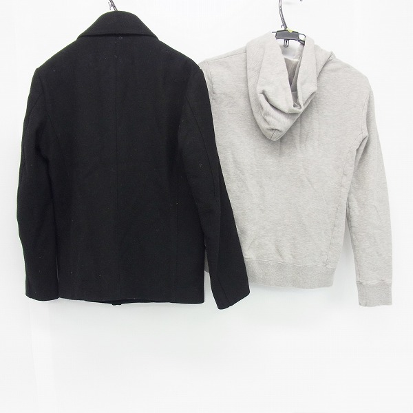 実際に弊社で買取させて頂いたEDIFICE/エディフィス メルトン ボタン ジャケット/ジップアップ パーカー Size：38 2点セットの画像 1枚目