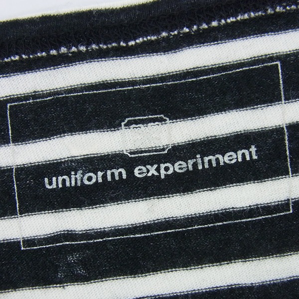 実際に弊社で買取させて頂いたuniform experiment/ユニフォームエクスペリメント スター/ボーダー柄 S/S カットソー/Tシャツ UE-150074/2の画像 2枚目