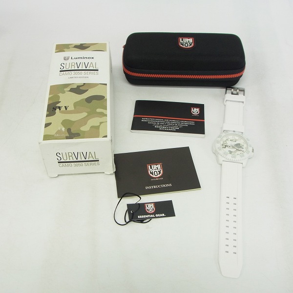 実際に弊社で買取させて頂いたLUMINOX/ルミノックス クォーツ 腕時計 ホワイトアウト 3050/3950の画像 6枚目