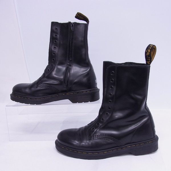 実際に弊社で買取させて頂いたVETEMENTS×Dr.Martens/ヴェトモン×ドクターマーチン BODERLINE LEATHER BOOTS 1490VTM/UK7の画像 3枚目