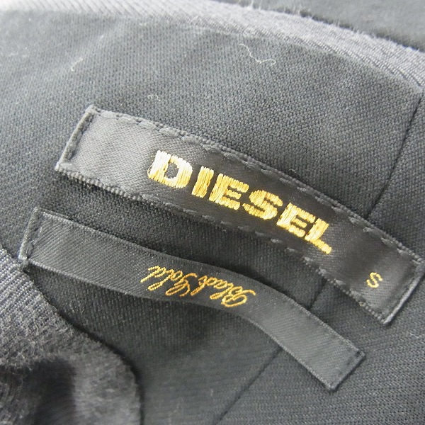 実際に弊社で買取させて頂いたDIESEL BLACK GOLD/ディーゼルブラックゴールド テーラードジャケット ブラック/Sの画像 2枚目
