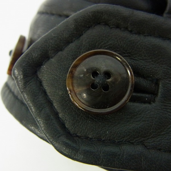 実際に弊社で買取させて頂いた【未使用】EDIFICE/エディフィス シープレザージャケット/46の画像 6枚目