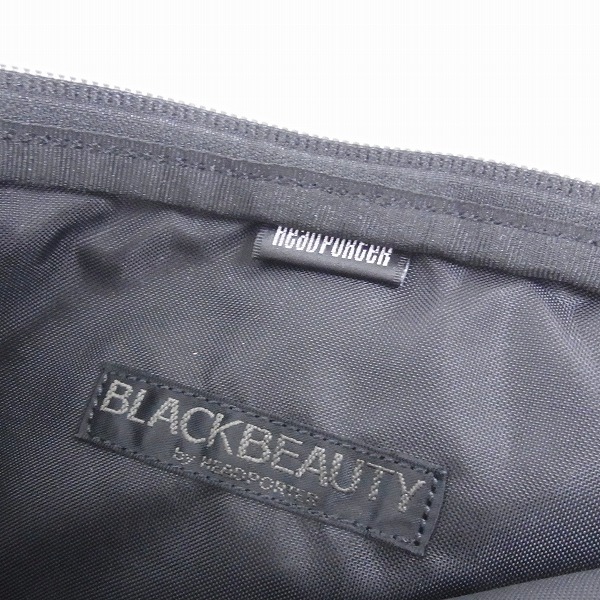 実際に弊社で買取させて頂いたHEAD PORTER/ヘッドポーター BLACK BEAUTY クラッチバッグの画像 4枚目