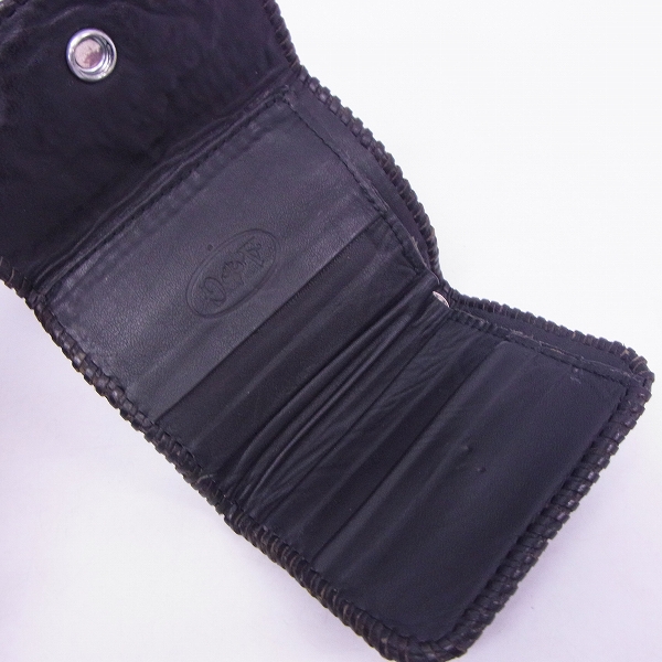 実際に弊社で買取させて頂いたA&G/エーアンドジー 1スナップ スティングレイ クラウンインレイ レザーウォレットの画像 3枚目