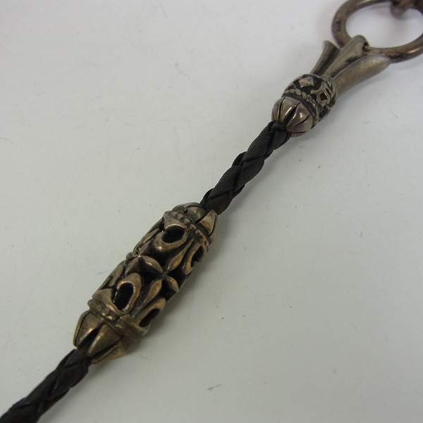 実際に弊社で買取させて頂いたA&G/エーアンドジー クロスキーパー ローラー＆クロステイルリンク レザーウォレットチェーンの画像 4枚目