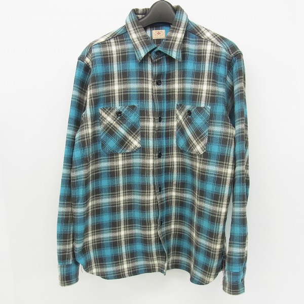 実際に弊社で買取させて頂いたSUGAR CANE/シュガーケーン チェック柄 ウール ワークシャツ/M