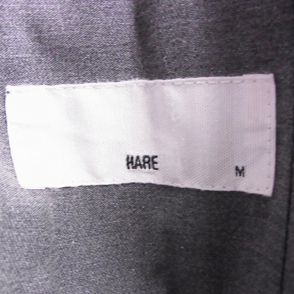 実際に弊社で買取させて頂いたHARE/ハレ 襟ワイヤー ジャケット グレー/Mの画像 2枚目